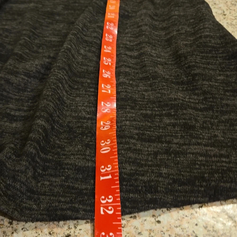 I.N. San Francisco Sweater Dress Women Juniors XS Gray Black Crisscross V-Neck - Picture 9 of 11